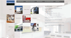 Desktop Screenshot of kemminer-architektur.de